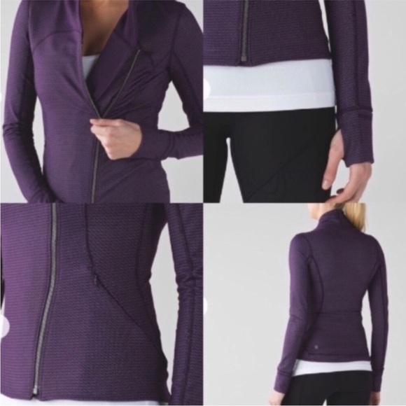 Lululemon | Precision Jacket | Chainlink Deep Zinfandel | Size 8 - Picture 3 of 16